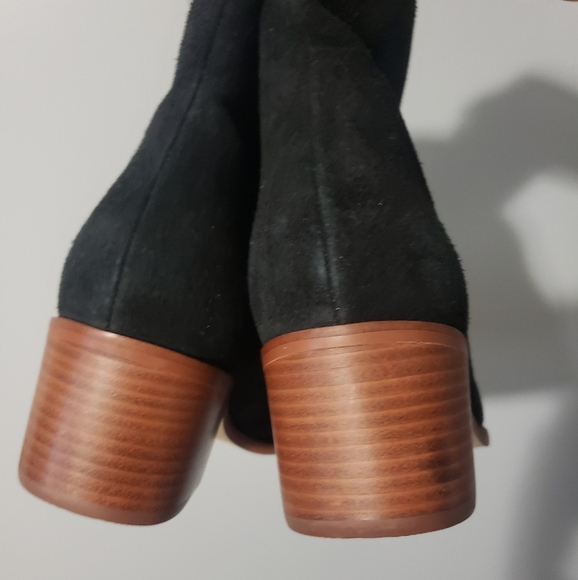 Soludos Women's Greta Bootie Black 100% Suede Size 8 - Picture 11 of 12